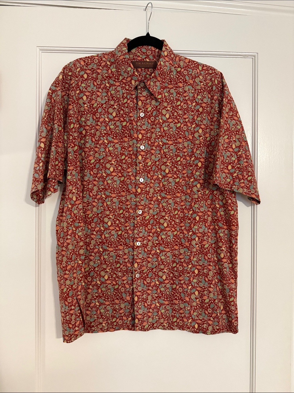 Tori Richard Red Floral Aloha Shirt